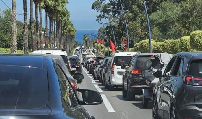 Wegen rond Tanger-Tetouan-Al Hoceima staan stil