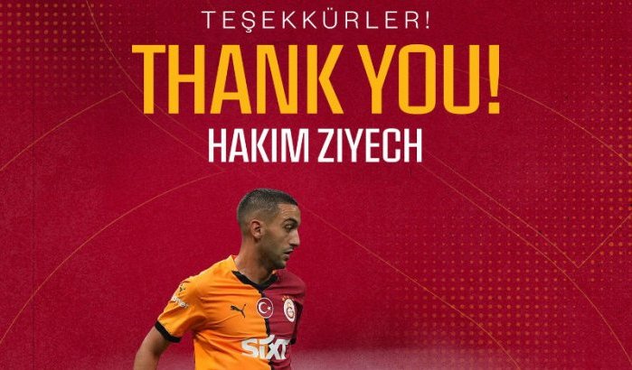 Galatasaray: "Bedankt Hakim Ziyech!"