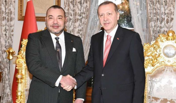 Koning Mohammed VI schrijft naar Turkse president Recep Tayyip Erdogan