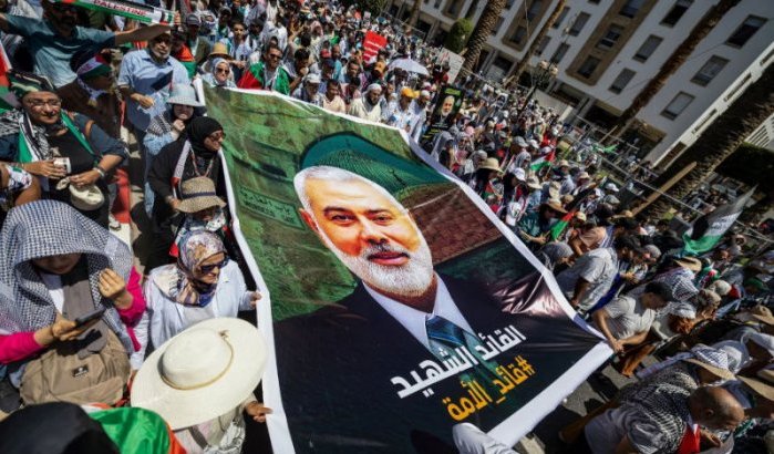 Ismail Haniyeh: massale eerbetoon in Marokko