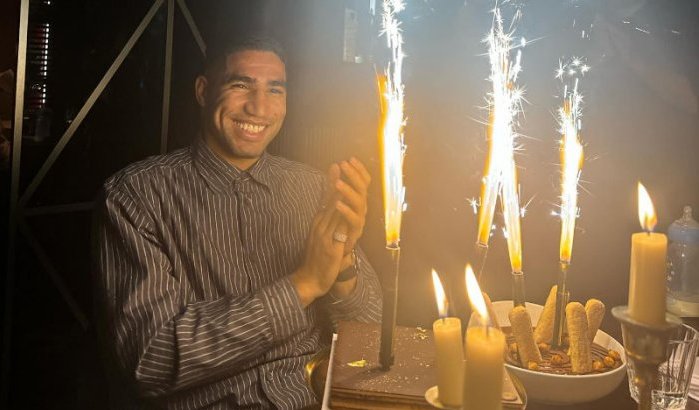 Achraf Hakimi viert verjaardag met familie en vrienden (foto's)