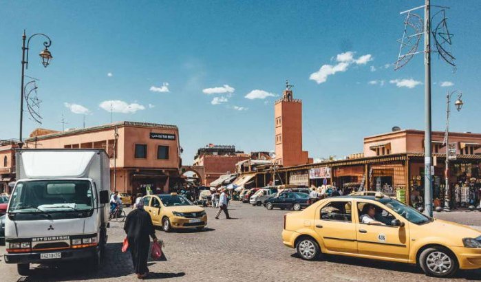 Taxi-chaos in Marrakech