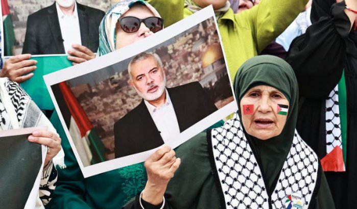 Protesten in Tetouan na moord op Hamas-leider Ismail Haniyeh