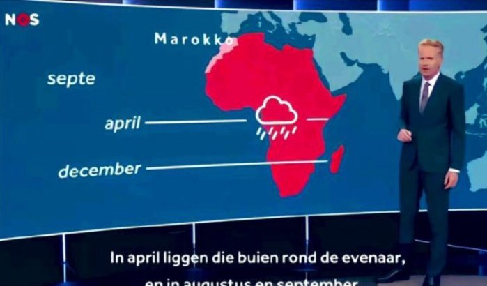 NOS toont kaart van Marokko met Sahara