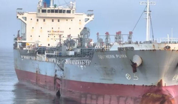 Botsing tussen tankers voor kust Marokko