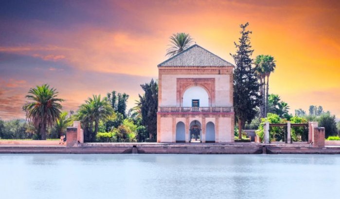 Historische Menara-tuin in Marrakech in verval