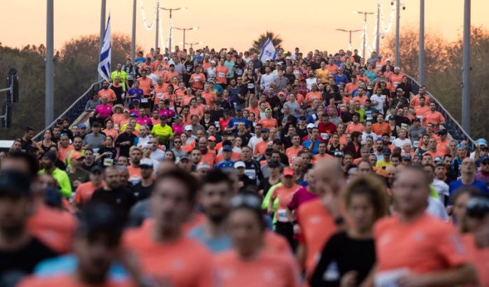 Ruim 45.000 deelnemers aan marathon Tel Aviv, Marokkanen in de picture