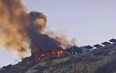 Grote brand verwoest bekend café in Tanger (video)