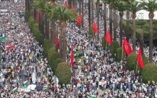 Marokkanen zondag massaal op straat voor Palestina en Libanon