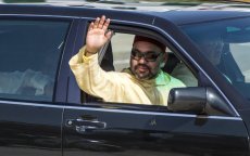 Koning Mohammed VI in Tanger aangekomen (video)