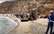 Marokkaanse autoriteiten ontruimen strand in Nador (video)