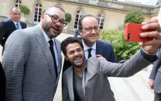 Franse president brengt Jamel Debbouze mee naar Marokko