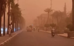 Zware zandstorm in Marrakech (video)